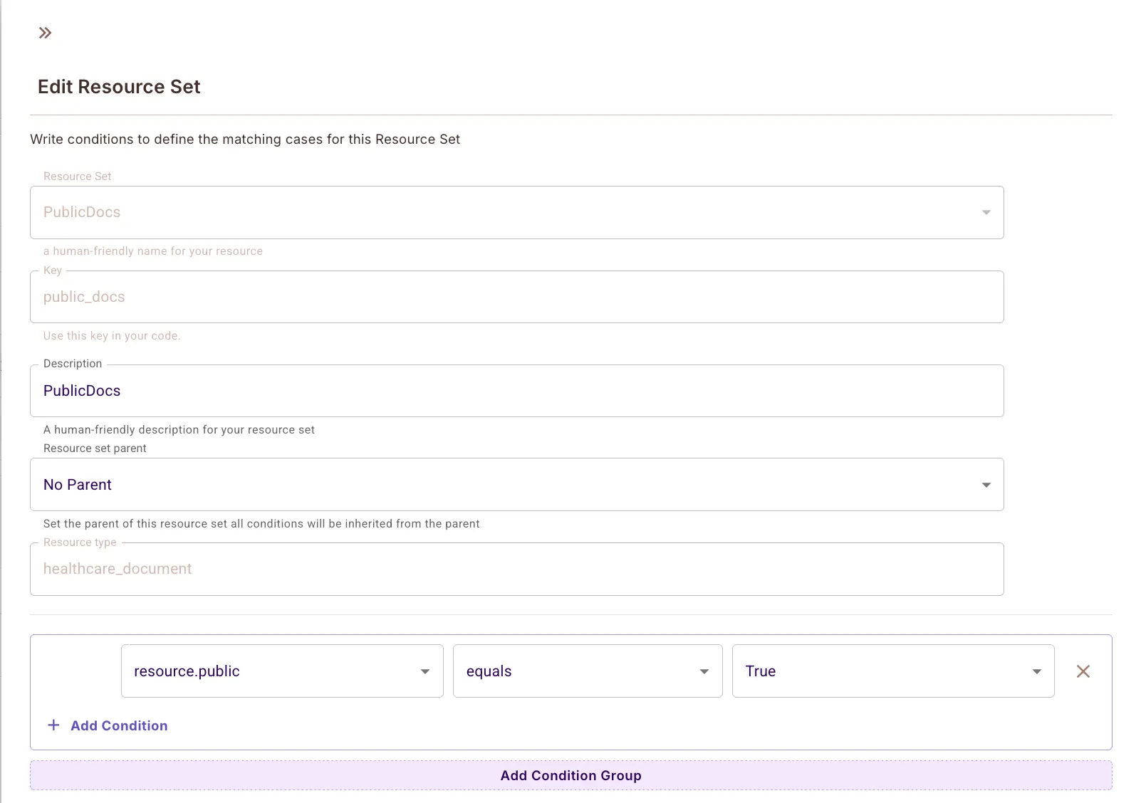 Create PublicDocs resource set